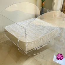 Load image into Gallery viewer, Folding Acrylic Baby Bed