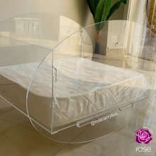 Load image into Gallery viewer, Folding Acrylic Baby Bed