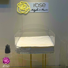 Load image into Gallery viewer, Custom Acrylic Rocking Bed for Newborns – Personalized Name