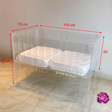 Load image into Gallery viewer, Acrylic Baby Crib