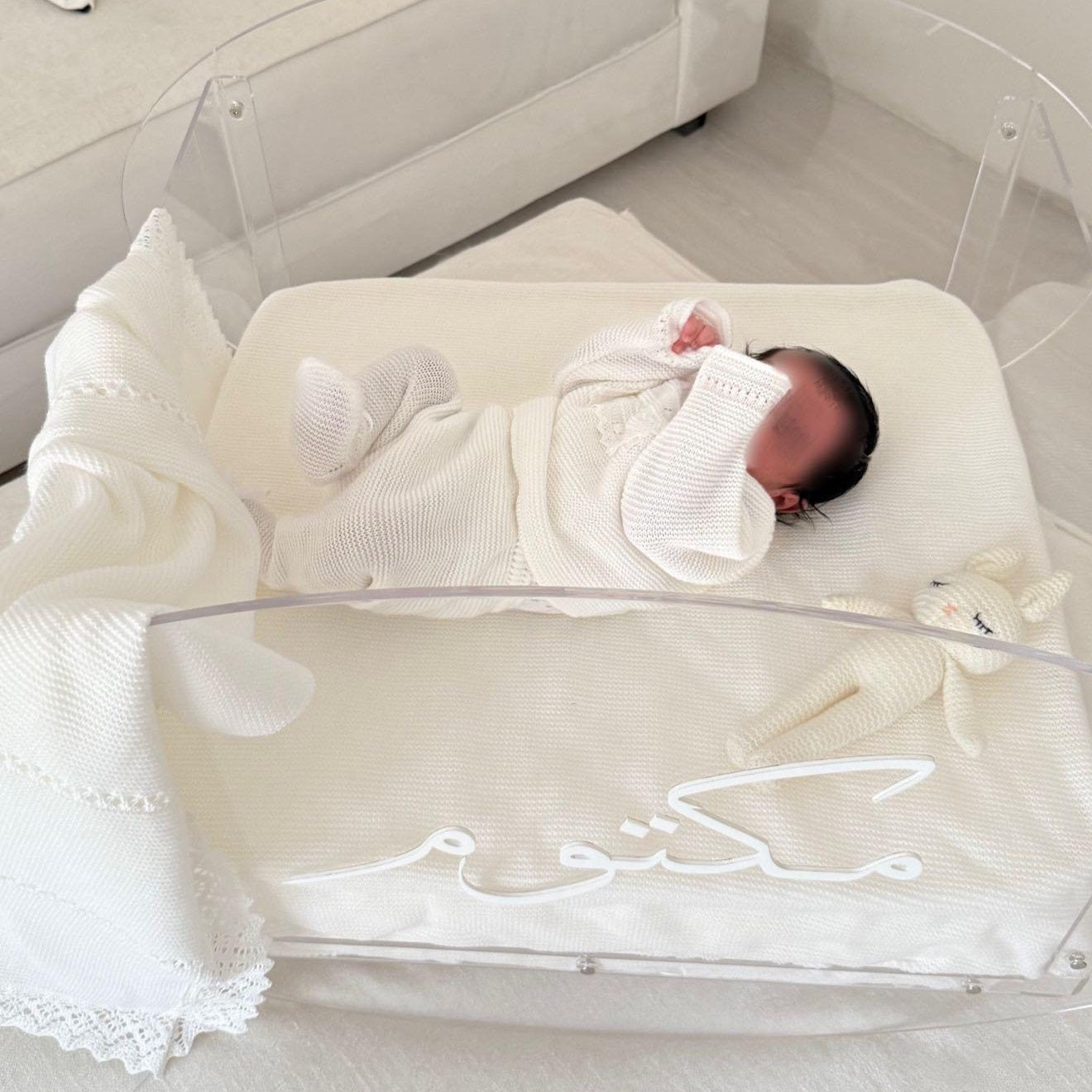 Acrylic Baby Rocking Bed