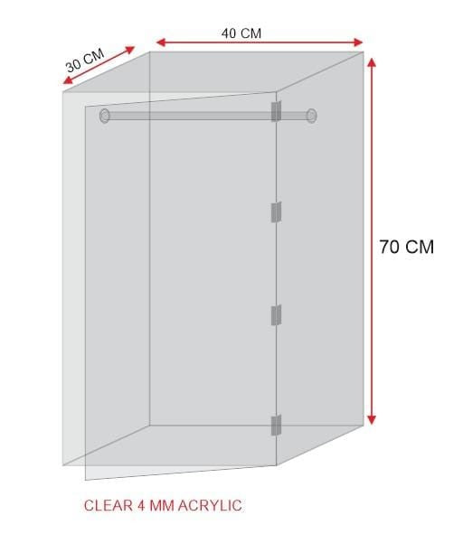 Acrylic Baby Closet with Hangers