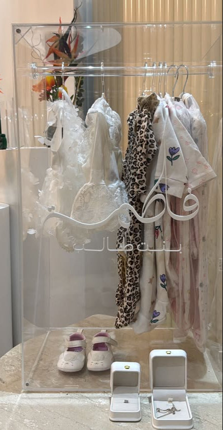 Acrylic Baby Closet with Hangers