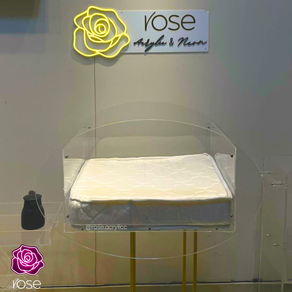 Custom Acrylic Rocking Bed for Newborns – Personalized Name