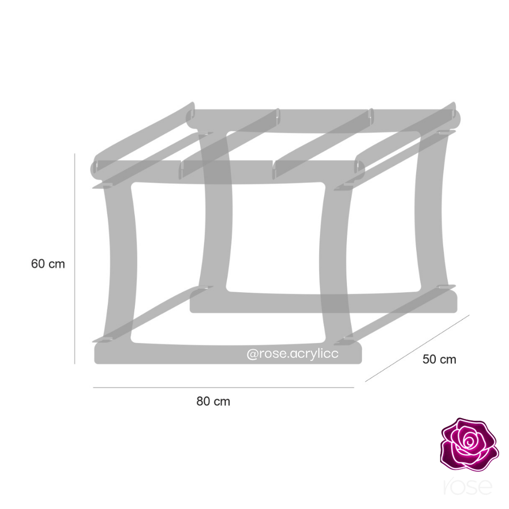 Acrylic Baby Bed Stand